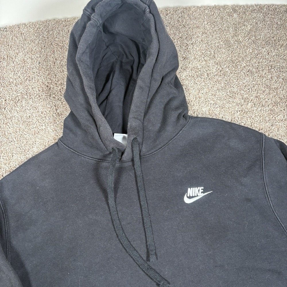 Nike Sportswear Club Fleece Black Hoodie Sweatshirt BV2654-010 Men's S